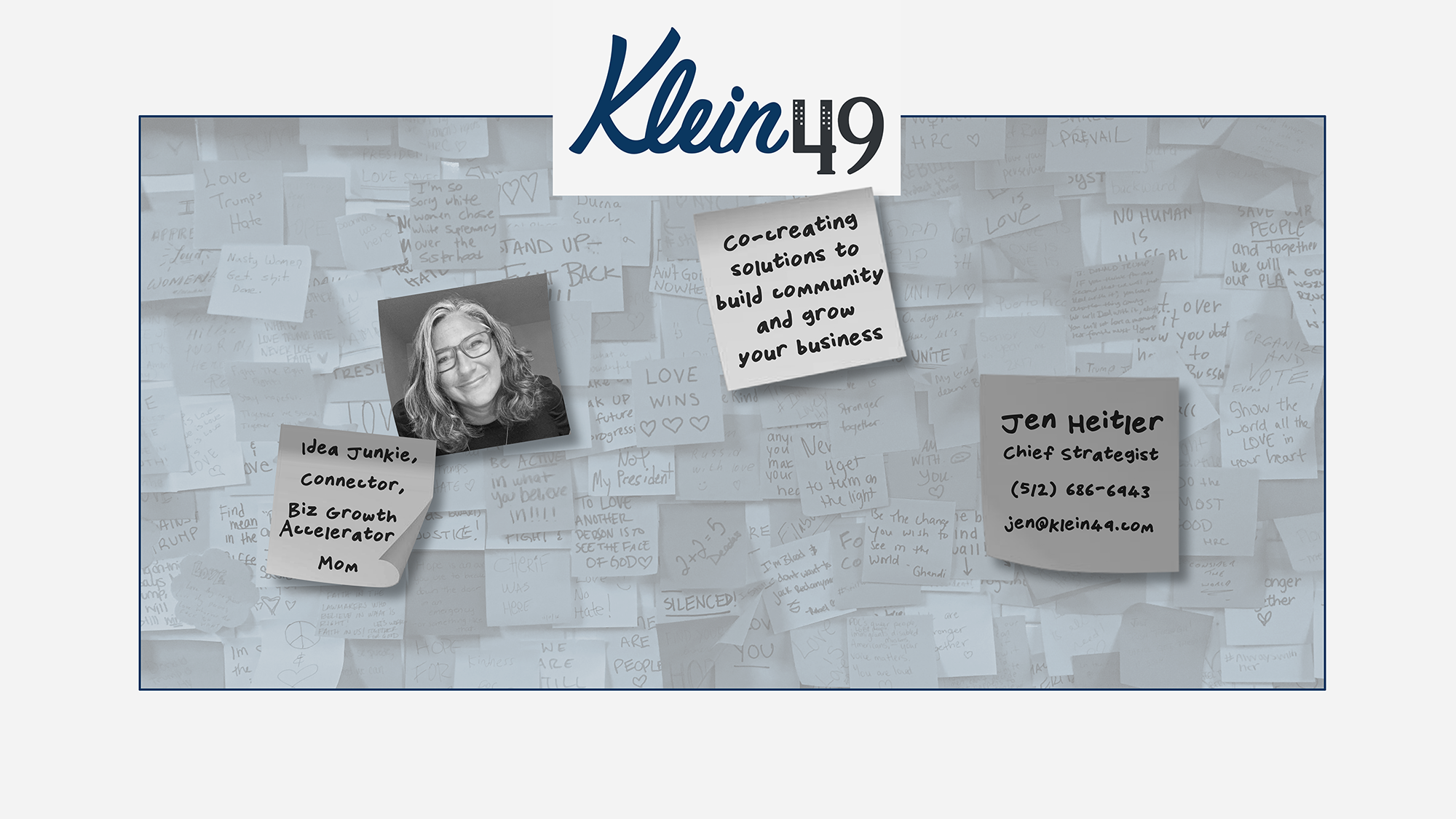 Klein49, Jen Heitler - Chief Strategist, 512-686-6943